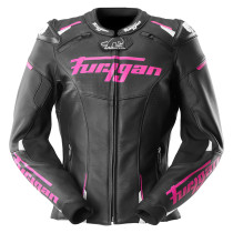 Blouson Femme Furygan RAPTOR LADY - Noir Blanc Rose
