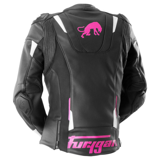Blouson Femme Furygan RAPTOR LADY - Noir Blanc Rose