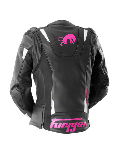 Blouson Femme Furygan RAPTOR LADY - Noir Blanc Rose