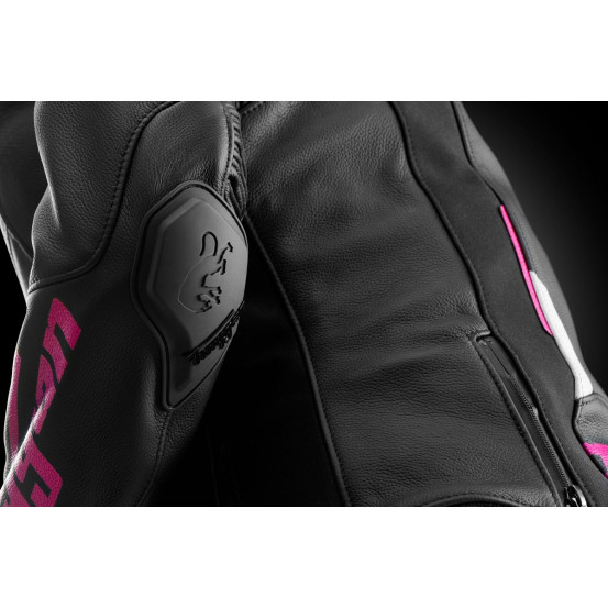 Blouson Femme Furygan RAPTOR LADY - Noir Blanc Rose