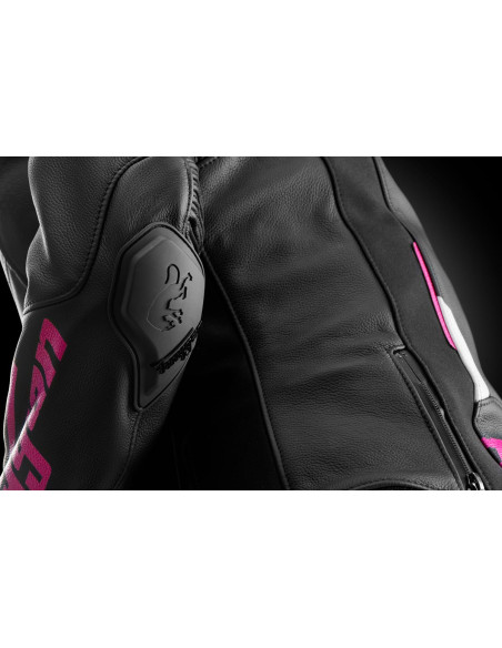 Blouson Femme Furygan RAPTOR LADY - Noir Blanc Rose