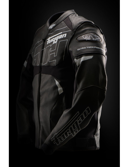 Blouson Furygan HELIX - Noir Blanc