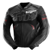 Blouson Furygan HELIX - Noir Blanc Rouge 2