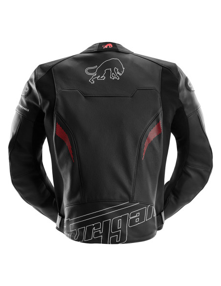 Blouson Furygan HELIX - Noir Blanc Rouge