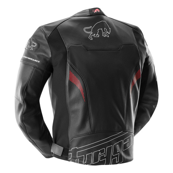 Blouson Furygan HELIX - Noir Blanc Rouge