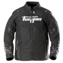 Blouson Enfant Furygan NEON KID - Noir Blanc Anthracite