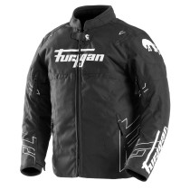 Blouson Enfant Furygan NEON KID - Noir Blanc Anthracite 2