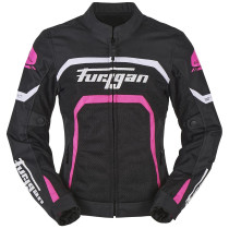 Blouson Femme Furygan MYSTIC EVO VENTED - Noir Blanc Rose