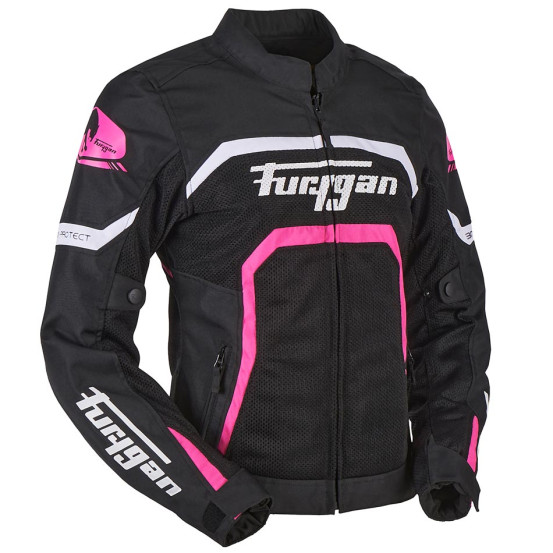 Blouson Femme Furygan MYSTIC EVO VENTED - Noir Blanc Rose