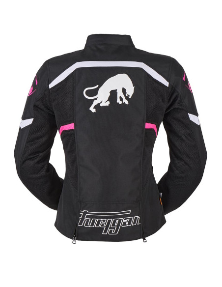 Blouson Femme Furygan MYSTIC EVO VENTED - Noir Blanc Rose