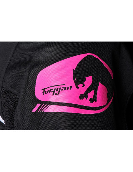 Blouson Femme Furygan MYSTIC EVO VENTED - Noir Blanc Rose