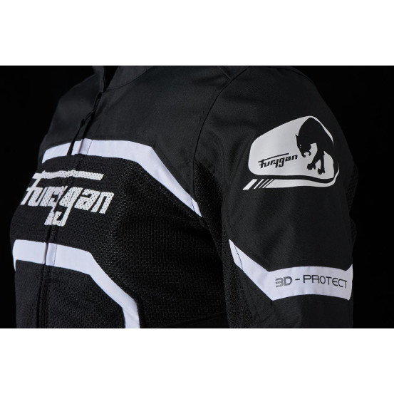 Blouson Femme Furygan MYSTIC EVO VENTED - Noir Blanc