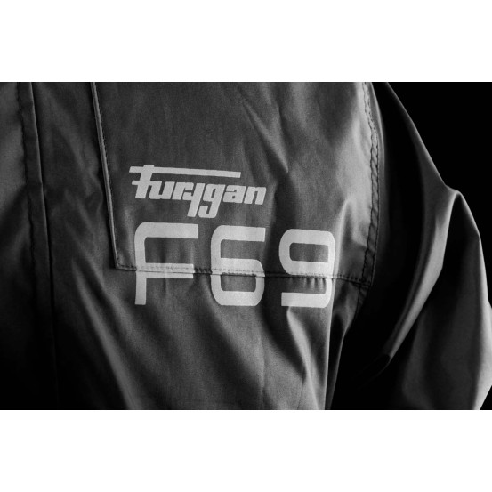 Veste pluie Furygan TORNADO - Noir Jaune Fluo