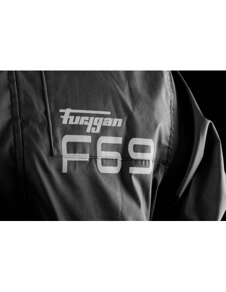 Veste pluie Furygan TORNADO - Noir Jaune Fluo