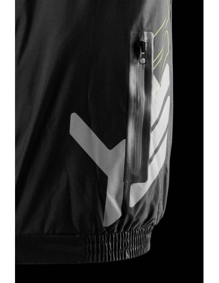 Veste pluie Furygan TORNADO - Noir Jaune Fluo