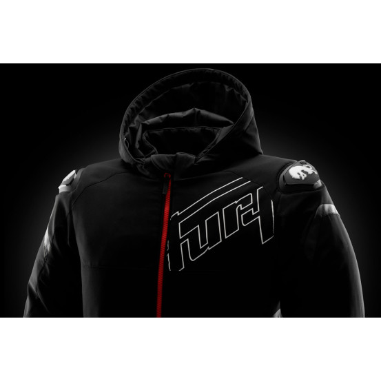 Blouson Furygan SEKTOR ROADSTER EVO - Noir Blanc Rouge