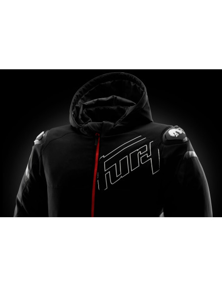 Blouson Furygan SEKTOR ROADSTER EVO - Noir Blanc Rouge
