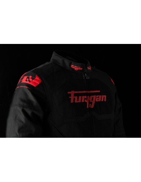 Blouson Furygan ATOM VENTED EVO - Noir Rouge