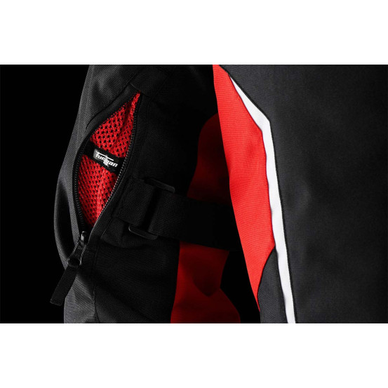 Blouson Furygan YORI - Noir Rouge Blanc