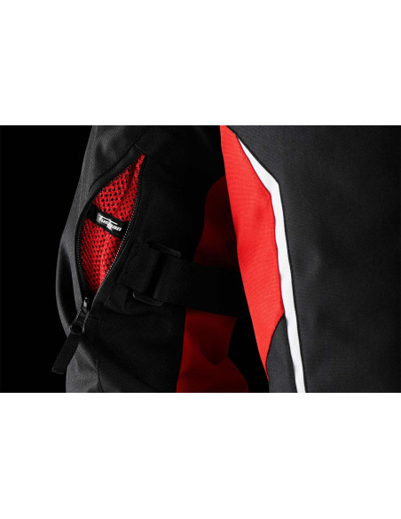 Blouson Furygan YORI - Noir Rouge Blanc