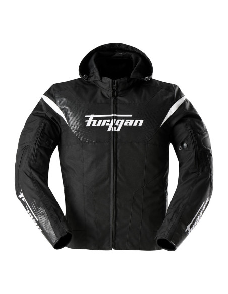 Blouson Furygan SHARD - Noir Blanc
