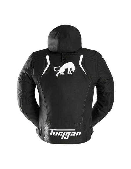 Blouson Furygan SHARD - Noir Blanc