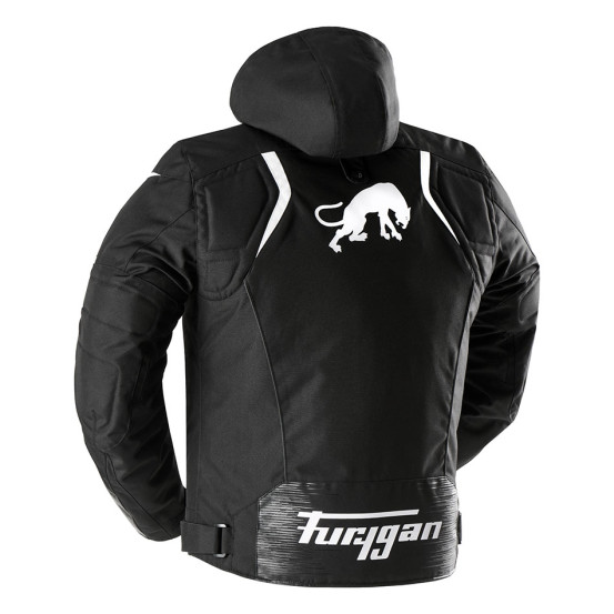 Blouson Furygan SHARD - Noir Blanc