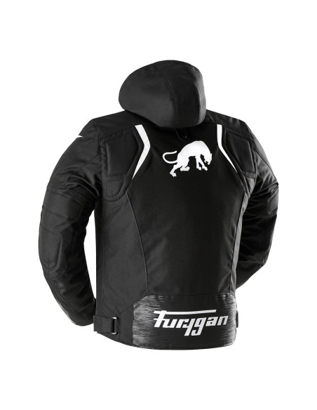 Blouson Furygan SHARD - Noir Blanc