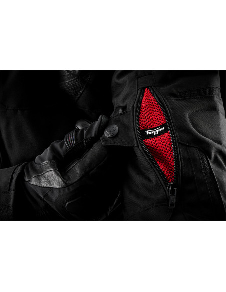 Blouson Furygan SHARD - Noir Blanc
