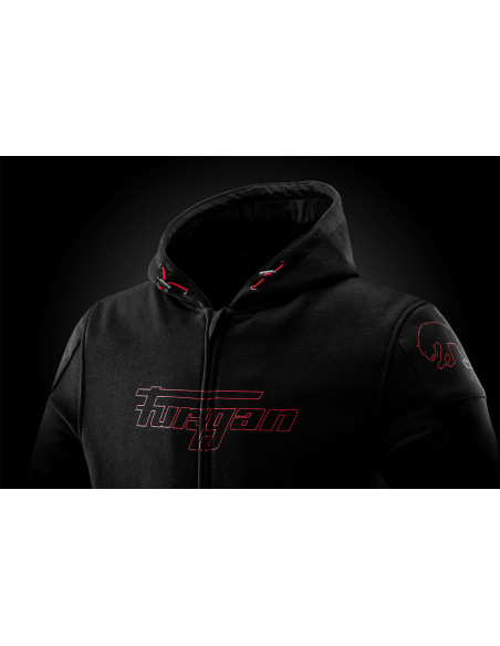 Blouson Furygan LIVIO X KEVLAR - Noir Rouge