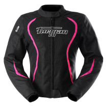 Blouson Femme Furygan ODESSA VENTED 3 en 1 - Noir Blanc Rose