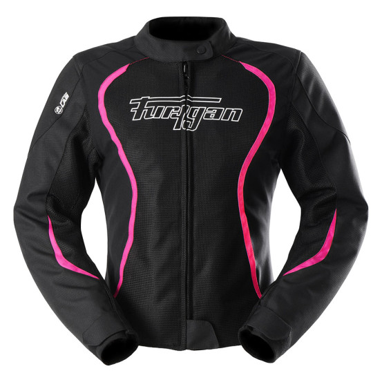 Blouson Femme Furygan ODESSA VENTED 3 en 1 - Noir Blanc Rose