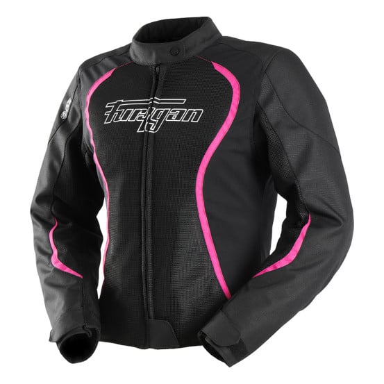 Blouson Femme Furygan ODESSA VENTED 3 en 1 - Noir Blanc Rose