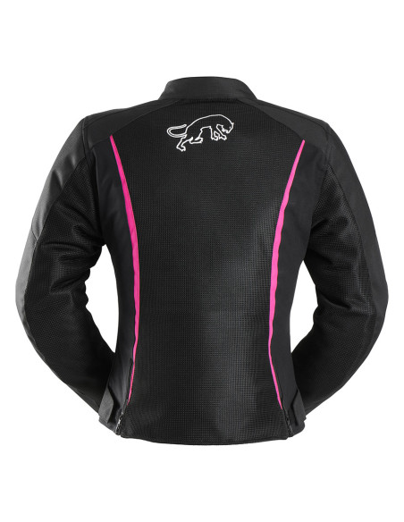Blouson Femme Furygan ODESSA VENTED 3 en 1 - Noir Blanc Rose
