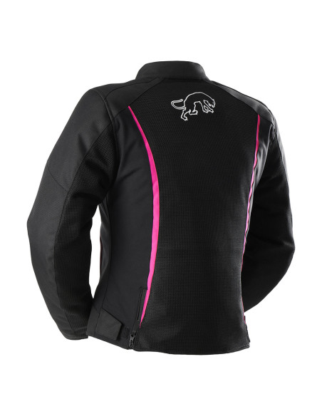 Blouson Femme Furygan ODESSA VENTED 3 en 1 - Noir Blanc Rose