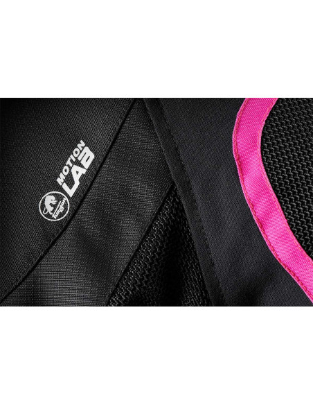 Blouson Femme Furygan ODESSA VENTED 3 en 1 - Noir Blanc Rose