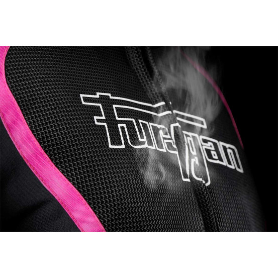 Blouson Femme Furygan ODESSA VENTED 3 en 1 - Noir Blanc Rose