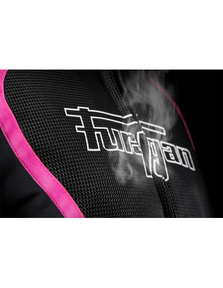 Blouson Femme Furygan ODESSA VENTED 3 en 1 - Noir Blanc Rose