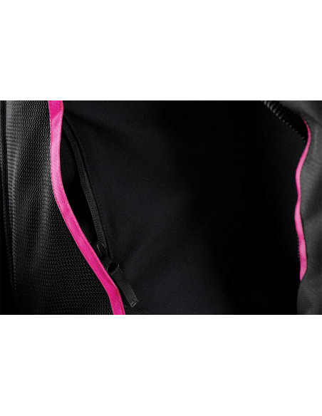 Blouson Femme Furygan ODESSA VENTED 3 en 1 - Noir Blanc Rose