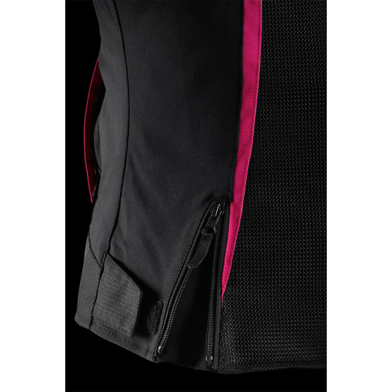 Blouson Femme Furygan ODESSA VENTED 3 en 1 - Noir Blanc Rose