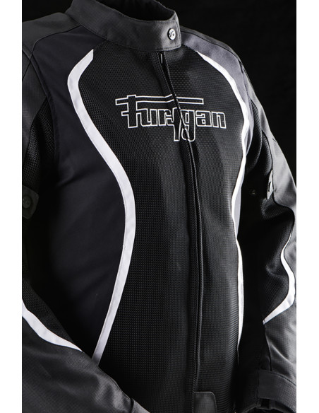 Blouson Femme Furygan ODESSA VENTED 3 en 1 - Noir Blanc