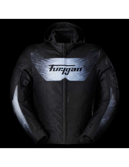 Blouson Furygan SHARD HV - Noir Gris Reflect