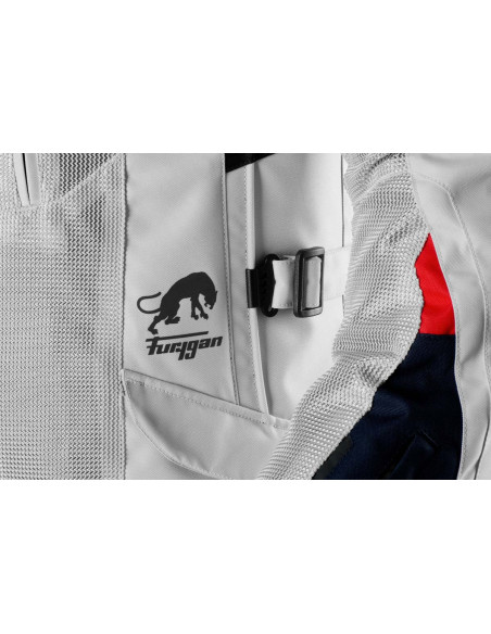 Veste Furygan BROOKS VENTED+ - Bleu Pearl Rouge