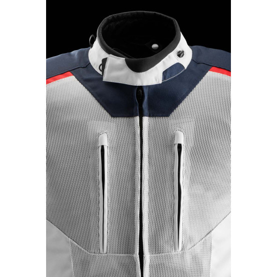 Veste Furygan BROOKS VENTED+ - Bleu Pearl Rouge