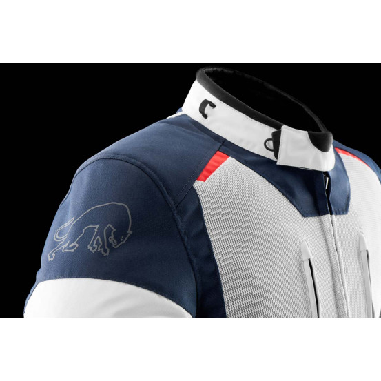 Veste Furygan BROOKS VENTED+ - Bleu Pearl Rouge