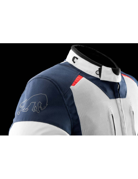 Veste Furygan BROOKS VENTED+ - Bleu Pearl Rouge
