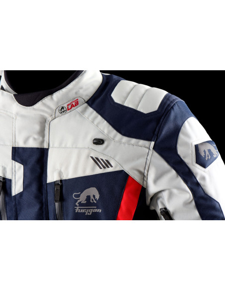 Veste Furygan APALACHES EVO - Bleu Pearl Rouge