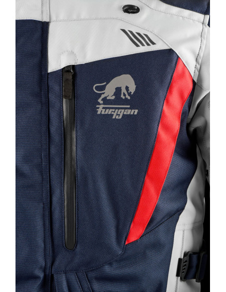 Veste Furygan APALACHES EVO - Bleu Pearl Rouge