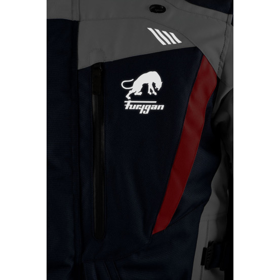 Veste Furygan APALACHES EVO - Bleu Pearl Rouge