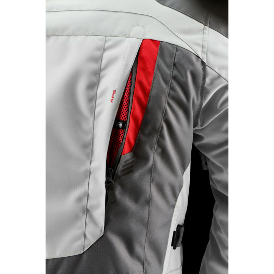 Veste Furygan APALACHES EVO - Gris Pearl Rouge